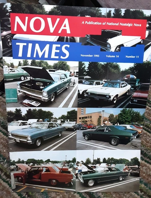 Nova Times November 1995 Chevy Cars Nostalgic Novas Magazine Classic