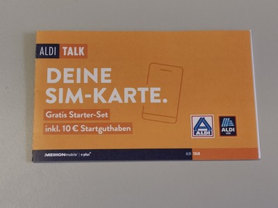 ALDI TALK SIM Karte Starter Set inkl. 10 € Guthaben EUR 9,00 - PicClick DE