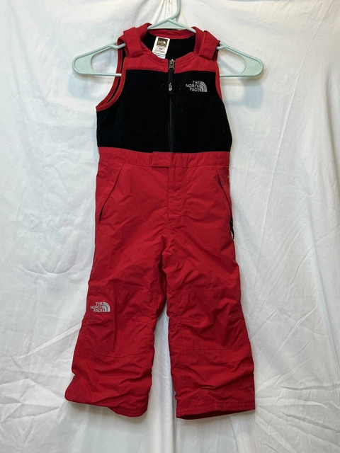 THE NORTH FACE Red & Black HYVENT Winter Snow Ski Bibs Pants Toddler 3T