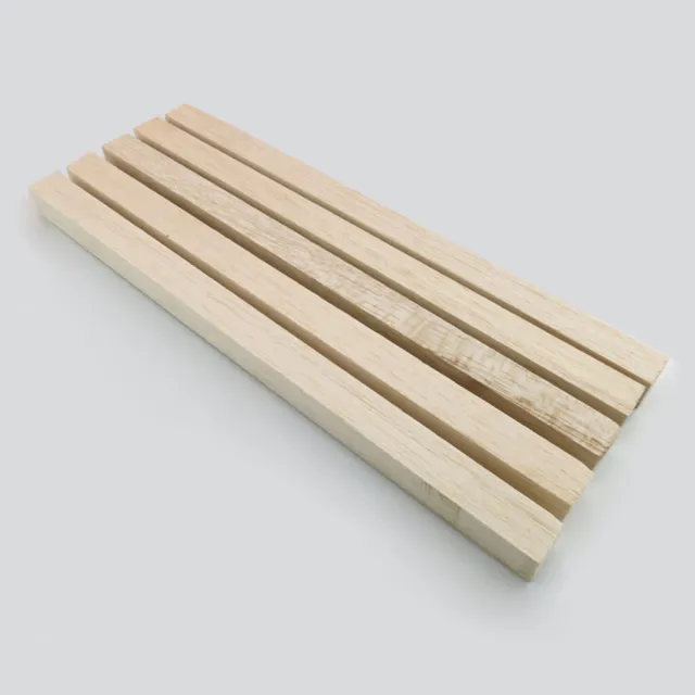 5 Pieces 13 Inch Natural Wooden Dowel Rods, Unfinished Hardwood Square  Wood