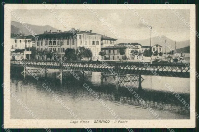 Bergamo Sarnico Lago d'Iseo Ponte cartolina RT4091