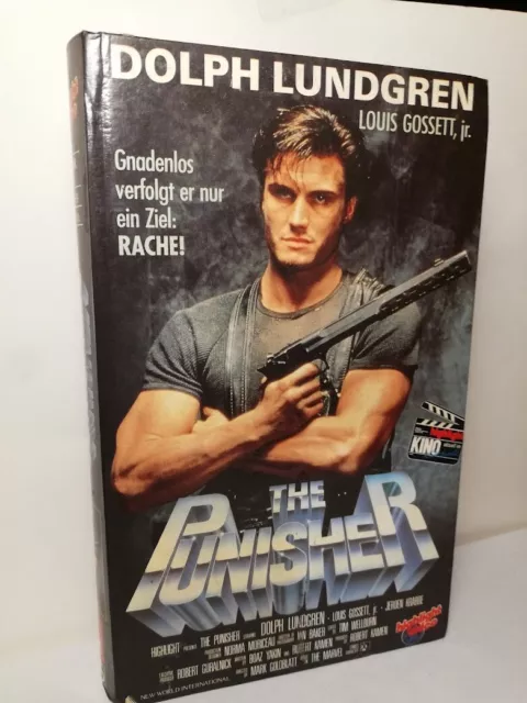 THE PUNISHER Highlight Video VHS Dolph Lundgren Louis Gossett jr. Verleihtape