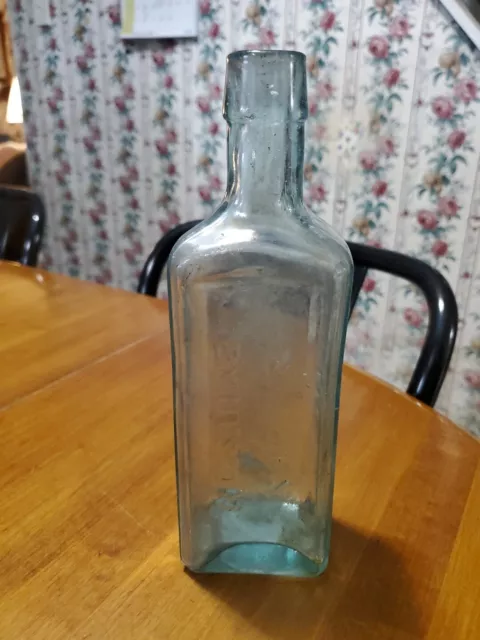 Antique SCOTT'S EMULSION Bottle, Cod Liver Oil, Medicinal, Fish