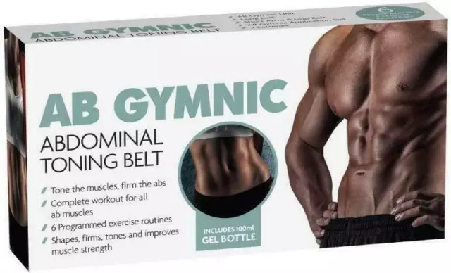 ABS AB BELT MUSCLE TONING GYM Six Pack 6 Beach Ready Slimming