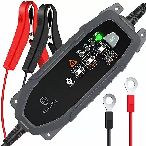 AUTOXEL Chargeur de Batterie Intelligent 6V/12V 3.8A, Compensation Automatique d