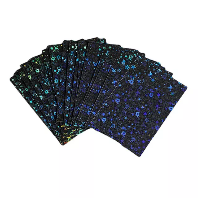 20pcs/pack Glittery Star Card Sleeves Idol Photo Cards Protective Storage Ba SN❤