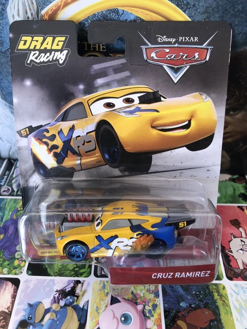 DISNEY PIXAR CARS Drag Racing Cruz Ramirez Moving Pistons Diecast Race ...