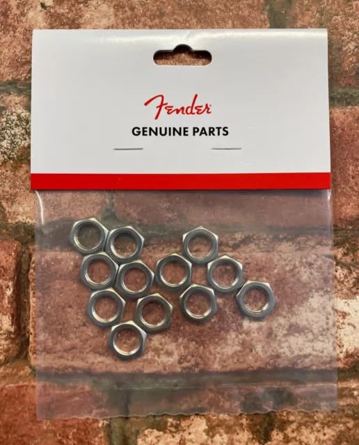 Fender Amplifier Jack Nuts for Hot Rod Deluxe etc. 12-Pack Hex 7/16 - 20 X 1/8