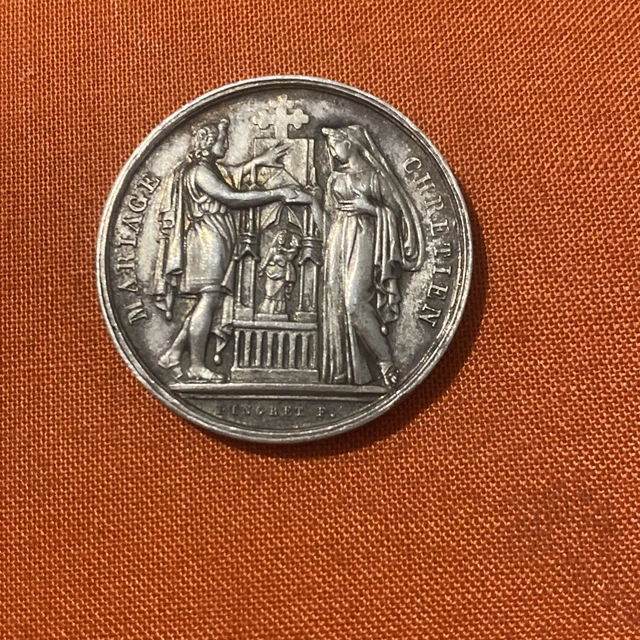 AMOUR ET MARIAGE Médaille de mariage, Connubium Christianum fme_777556