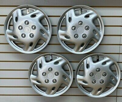 NEW 14" Aftermarket Universal Wheelcover Hubcaps SET of 4 SILVER