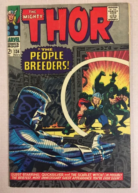 Mighty Thor 134 1966 1st High Evolutionary Stan Lee! Jack Kirby! Silver Age KEY