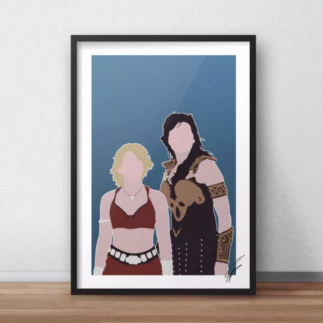 Xena Warrior Princess INSPIRED WALL ART Print / Poster Minimal A4 Lucy Lawless