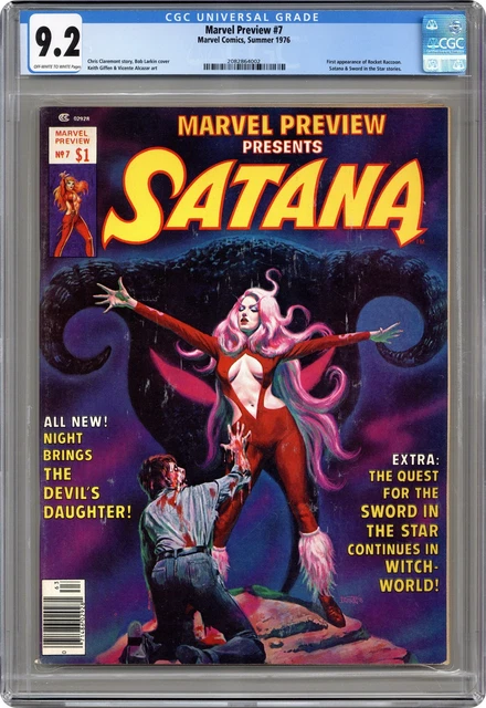 Marvel Preview #7 CGC 9.2 1976 2082864002 1st app. Rocket Raccoon