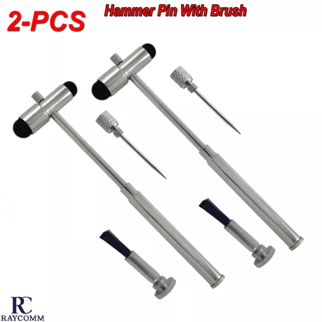 Reflex Buck Hammer Diagnostic Neurological Instruments With Brush & Pin