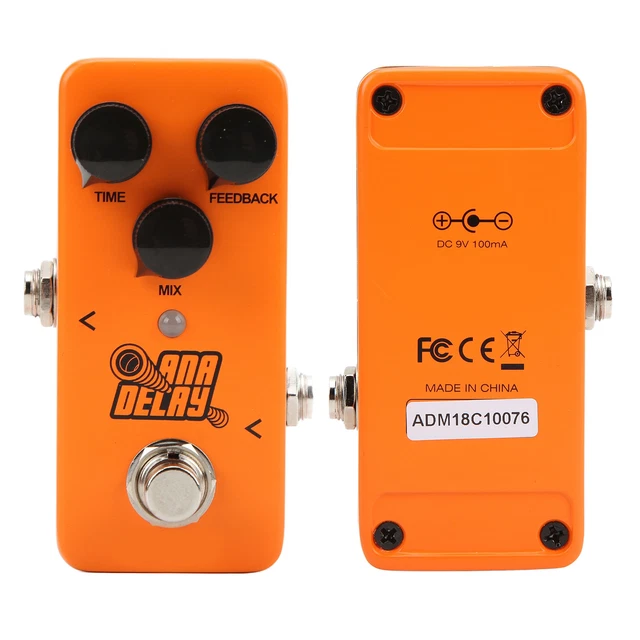 Digital Delay Guitar Effect Monoblock Knob Adjustment Metal Effector Pedal S YUW