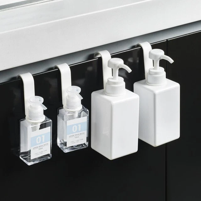 1 set appendiabiti shampoo flessibile resistente appendiabiti porta bottiglia