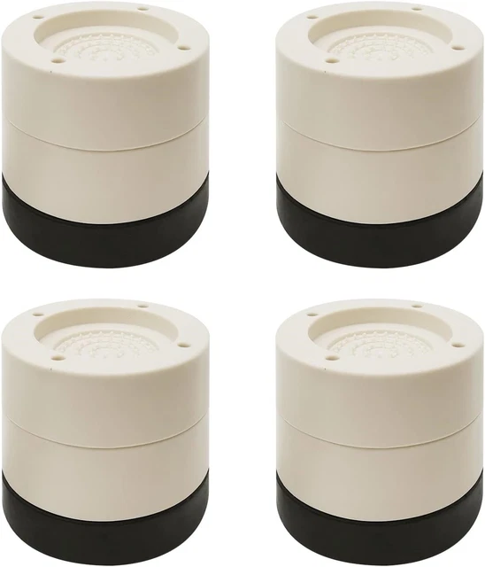 Hoypeyfiy 2.4 inch Bed Chair Risers 4 Pack Adjustable Furniture Risers with Anti