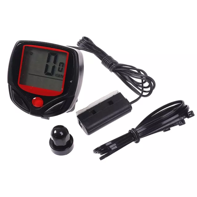 Waterproof Bicycle LCD Digital Display Odometer Speedometer Cycling Stopwatch 2