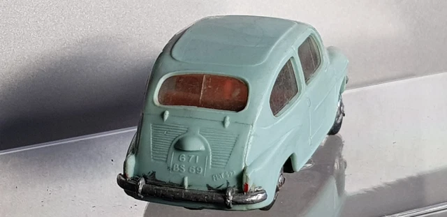 Voiture Miniature Norev Fiat 600 N°61 - Échelle 1:43, Plastique, Occasion