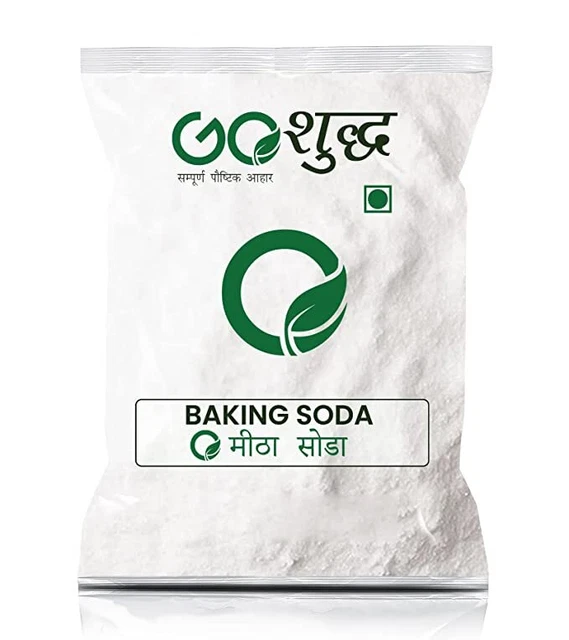 Bicarbonato di Sodio Meetha Soda per Cucinare Cibo Pulizia Lavaggio Vestiti 500g