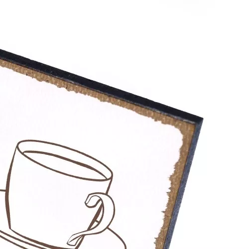 Türschild Kaffeetasse  Namensschild personalisiert mit Gravur - 150mm x 50mm - s 3