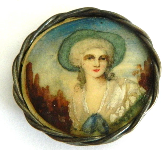 Broche Vintage En Argent Des Années 20-30 - Jolie Pièce D'Époque, Occasion - Pour Collectionneurs