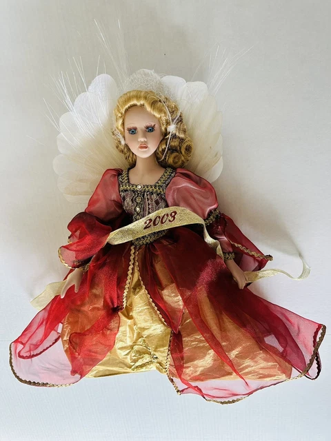 2003 Porcelain Doll Michael Lauren Collection Limited Ed Fiber Optic Wings