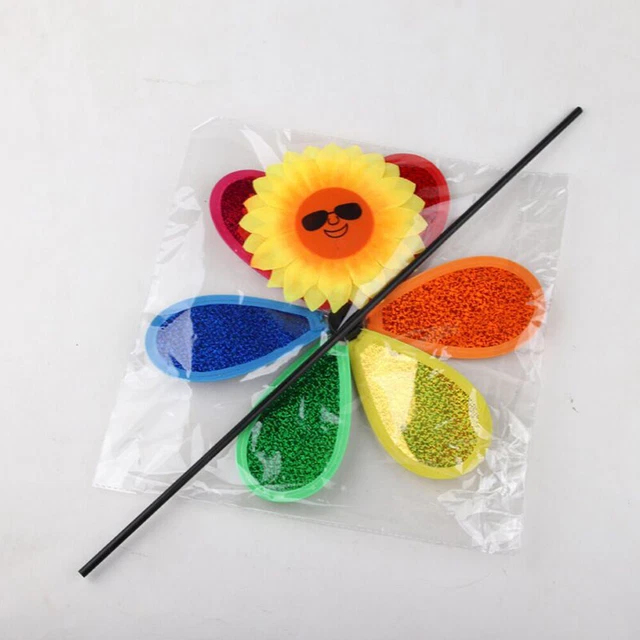 3pcs Outdoor Windrad Sunflower Rasen Windräder Kinder Windräder Spielzeug 11