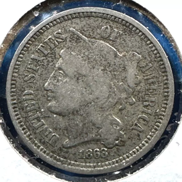 1868 3CN Three Cent Nickel (77230)