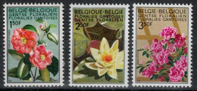 BELGIO 1970 Mostra floreale 3v MNH**