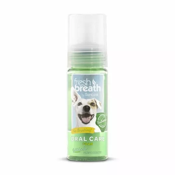 Tropiclean Fresh Breath Dog & Puppy Dental Kits Oral Care Gel Foam Toothbrush