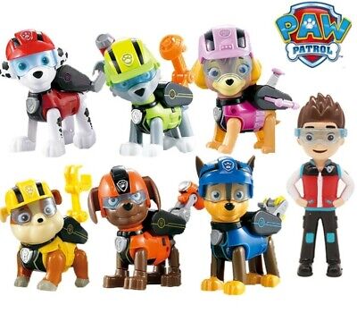 Pat Patrouille 7 Figurines Paw Patrol Jouet Enfant Chien Ryder Chase Marshall