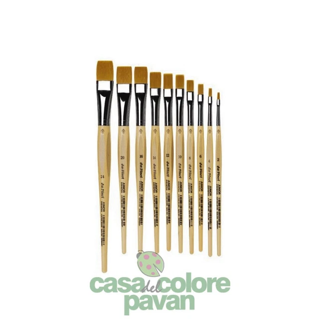 Pennelli Da Vinci Sintetico 304 Junior Piatto  Hobby Scuola  Pennello Belle Arti