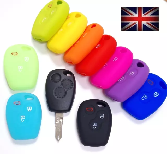 For Renault Key Trafic Master Clio Modus 3 Button Case Cover Fob Remote 3