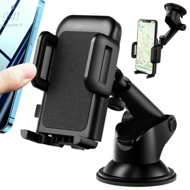360° Car Windshield Mount Cell Phone Holder Stand Dashboard Cradle Universal US
