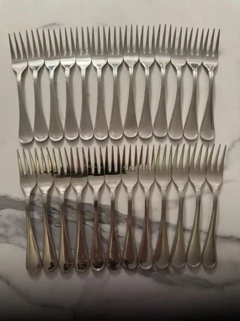 25 x Small Stainless Steel Cutlery Dining Table Dinner Forks (postage Free)