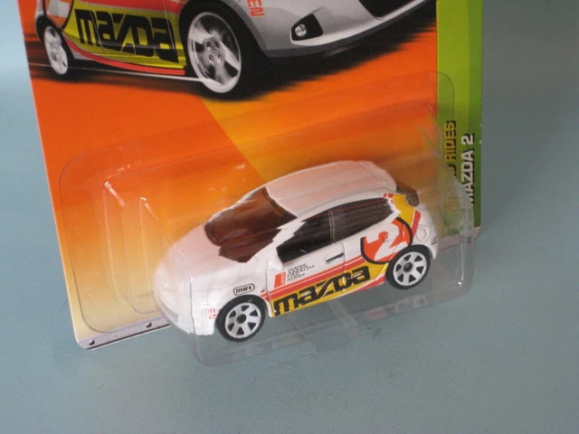 MATCHBOX MAZDA 2 White Rally Car Racing 65mm Toy Model Car £24.99 ...