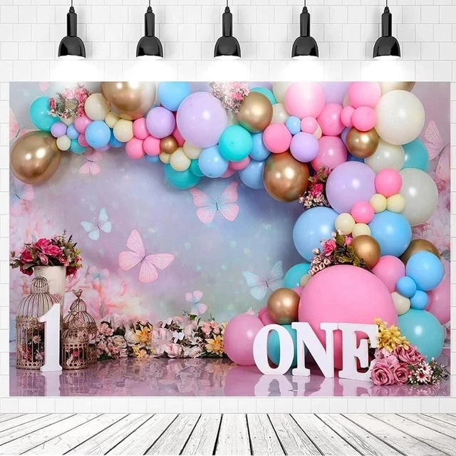 BELECO 7x5ft Cake Smash Photo Backdrop - First Birthday Decor For Baby Boy, Photography Background - View #2