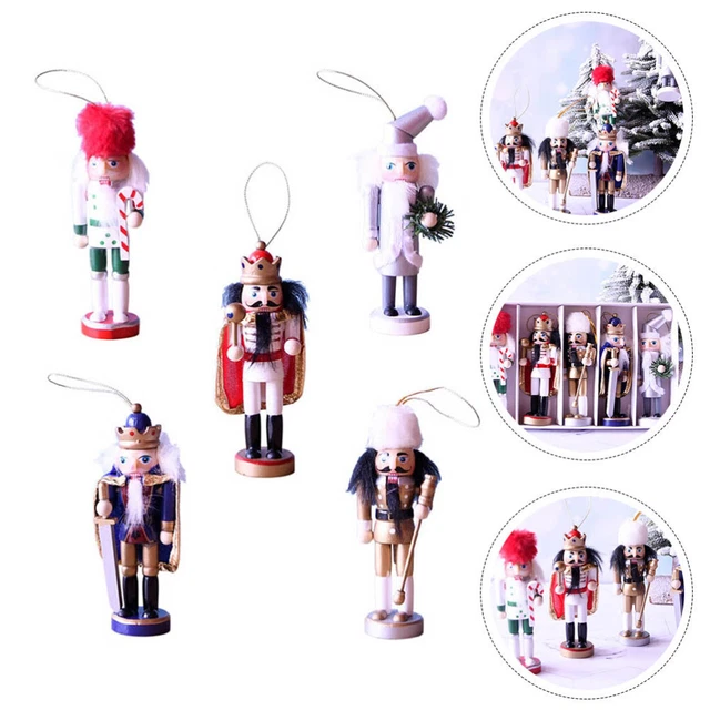 5 Pcs Décor Boisé Noyer Décor De Noël Décor Bois Décorations