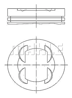 MAHLE Kolben  u.a. für CHEVROLET, OPEL