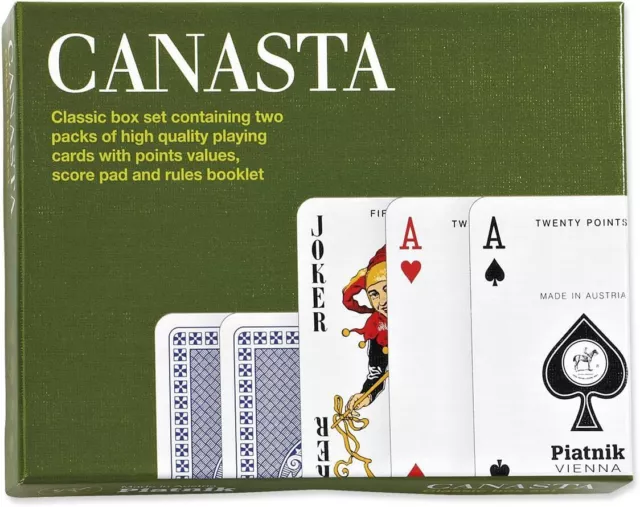 Canasta Double Deck Playing Cards from Piatnik  Card Game  Pack of cards