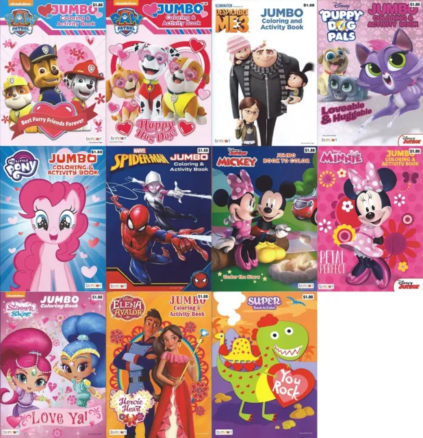 Lot of 12 Coloring Books Halloween Disney Mickey & More Children