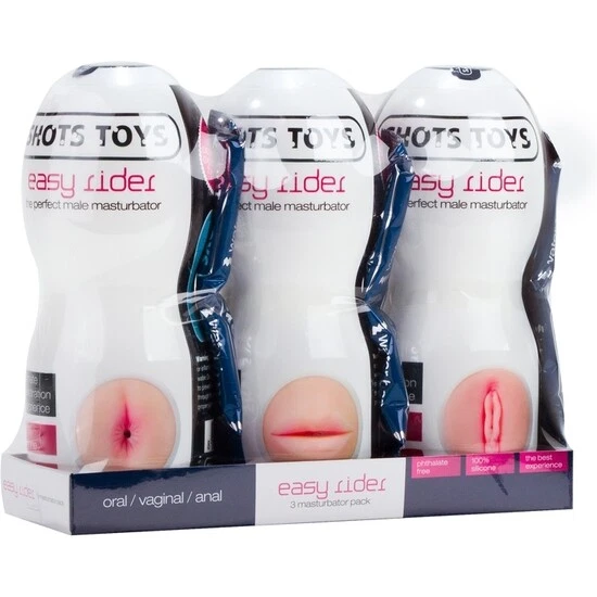 Masturbador Masculino Pack De 3 Boca, Culo Y Vagina