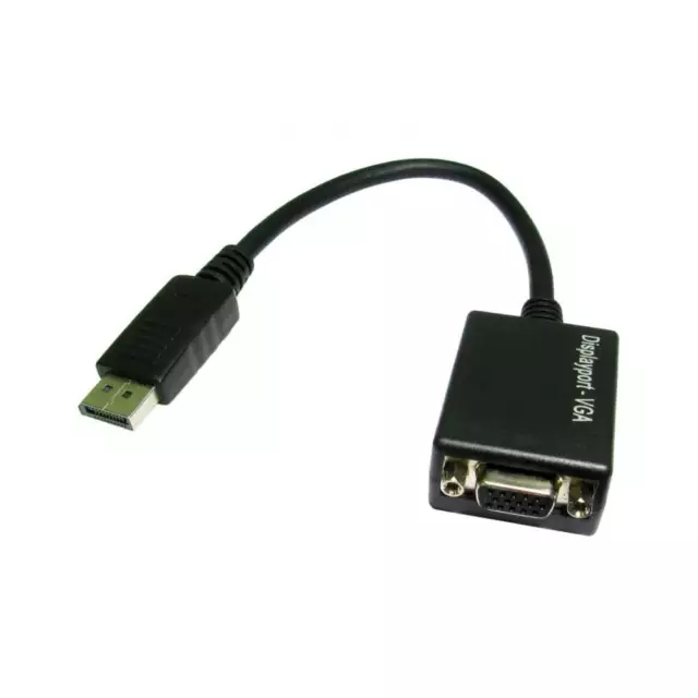 SVGA VGA to DisplayPort Leaded Monitor Port Adapter Converter DP Adaptor