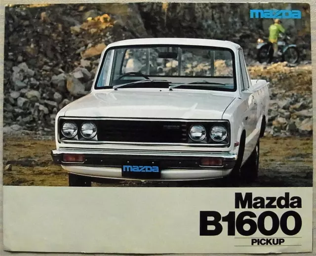  MAZDA B1600 PICK UP TRUCK Folleto de Ventas 1977