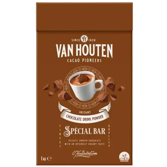 VAN HOUTEN Special Bar Trinkschokolade - 1Kg  Samtig Geschmeidig Köstlich Cremig