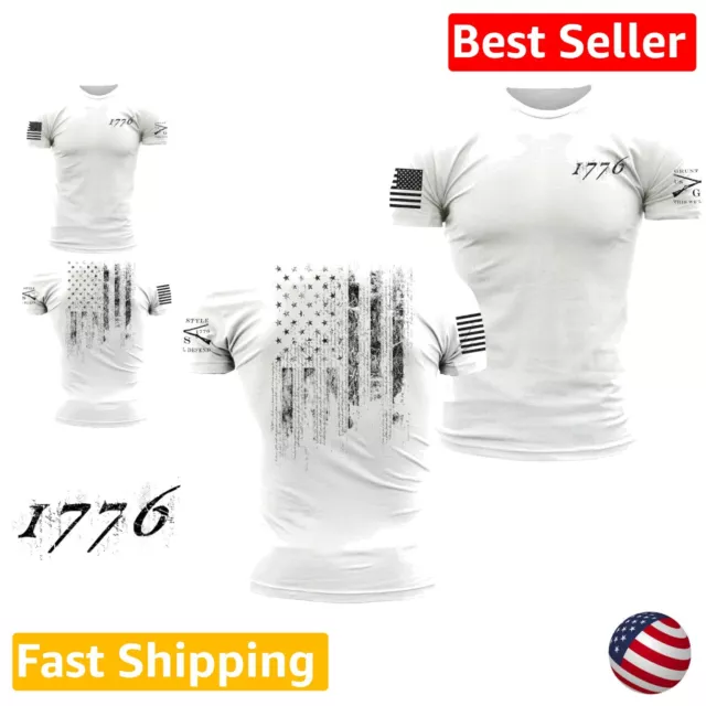 Comfortable Men's Patriotic Graphic T-Shirt - Made in USA, Lifetime Coverage