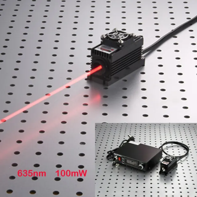 635nm 100mW Red Laser Dot Module+TTL/Analog 0-30KHZ+TEC+TTL+Adjustable Power