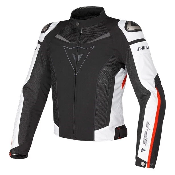 Sommerjacke Original Dainese Super Speed Tex Jacket Schwarz/Weiß/Rot