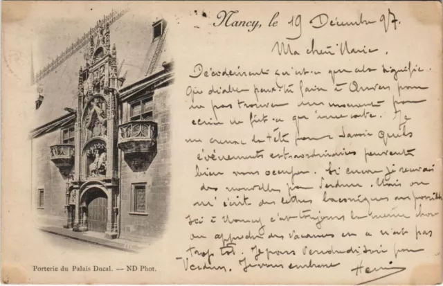 CPA NANCY Porterie du Palais Ducal (989391)